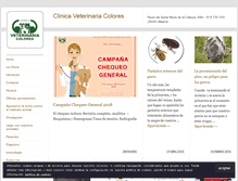 Tablet Screenshot of clinicaveterinariacolores.com